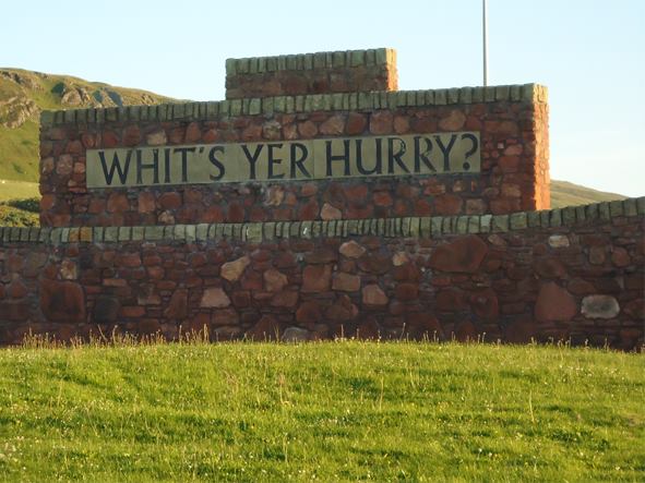 Whit's Yer Hurry, Girvan